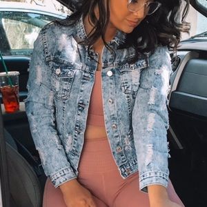 Denim distressed Jacket